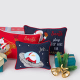 Santa In Ufo Pillow