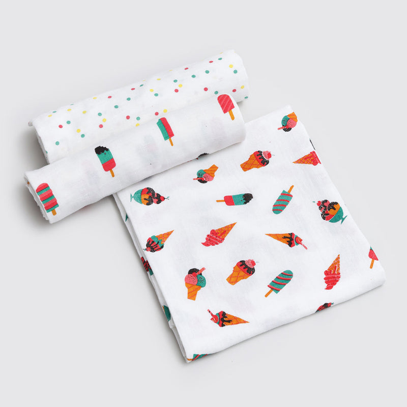 Scoops & Smiles Swaddles Set