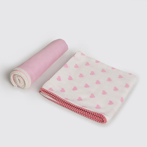Hearts Swaddles Set