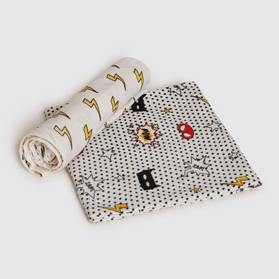 Superhero Organic Swaddle Set