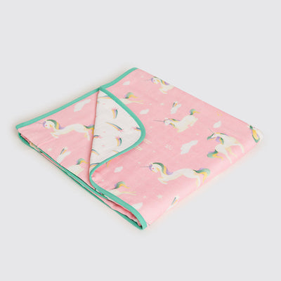 Unicorns Organic Reversible Blanket