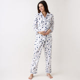 Women Navy Star Pajama Set