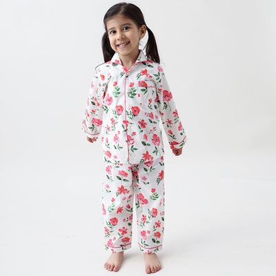 Organic Blossoms Pajama Set For Kids