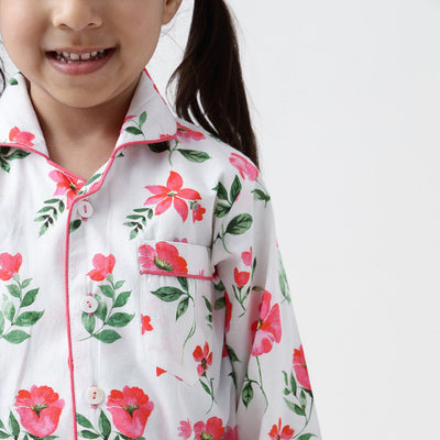 Organic Blossoms Pajama Set For Kids