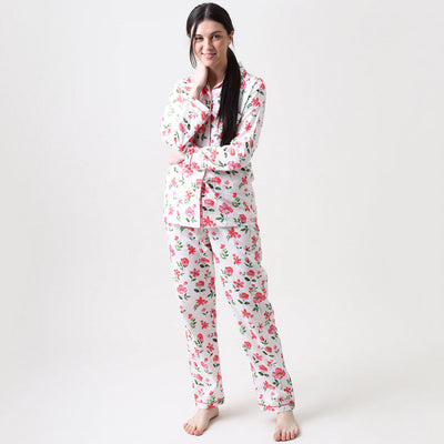 Women Organic Blossoms Pajama Set