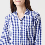 Women Classic Navy Gingham Pajama Set