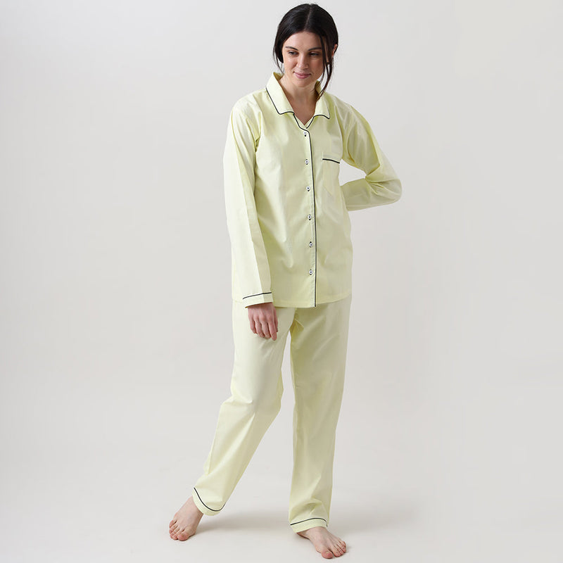 Women Sunshine Yellow Pajama Set