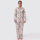 Women Christmas Trucks Pajama Set