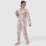 Women Christmas Trucks Pajama Set