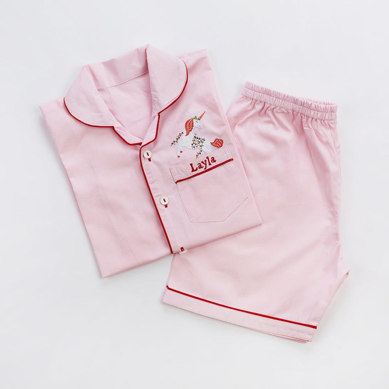 Happy Unicorn Shorts Set