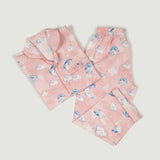 Celestial Pink Organic Pajama Set For Kids