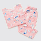 Celestial Pink Organic Pajama Set For Kids