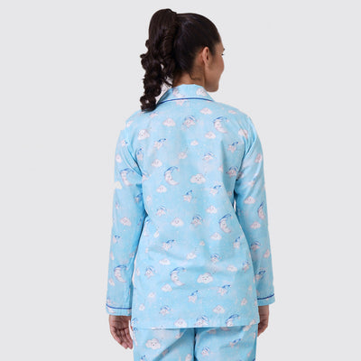 Women Organic Celestial Blue Pajama Set