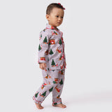 Santa At Home (Grey) Pajama Set