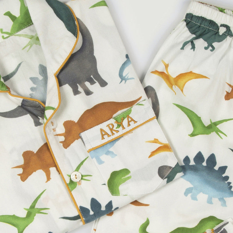 Dinosaurs Organic Pajama Set For Kids