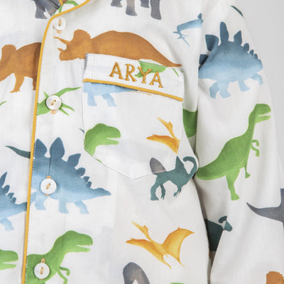 Dinosaurs Organic Pajama Set For Kids