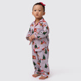 Santa At Home (Grey) Pajama Set