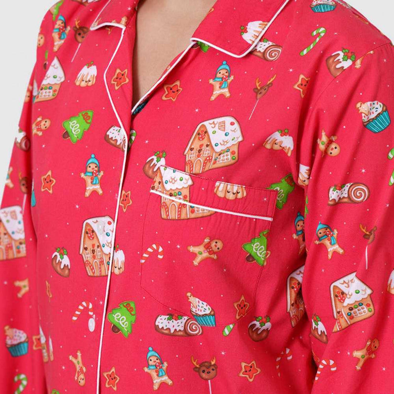 Women Sweet Christmas Pajama Set