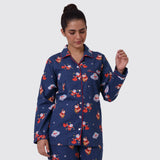 Women Space Santa Pajama Set