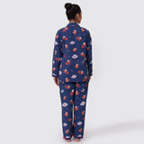 Women Space Santa Pajama Set