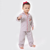 Santa In Sleigh (Grey) Pajama Set