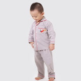 Santa In Sleigh (Grey) Pajama Set