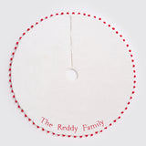 Pom Pom Tree Skirt (Ivory/Red)