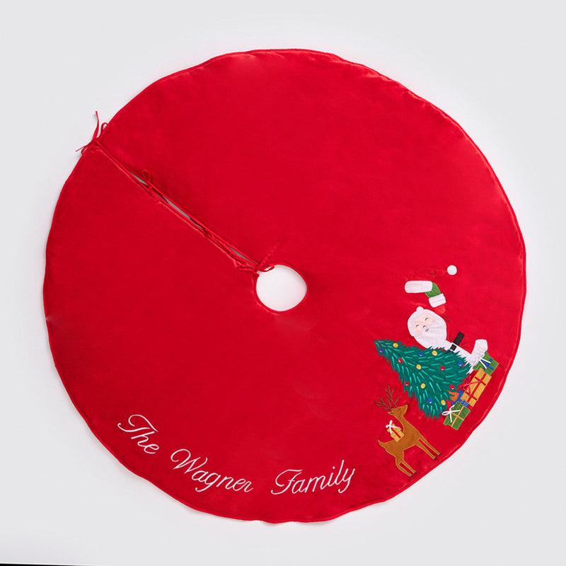 Peek-A-Boo Santa Tree Skirt