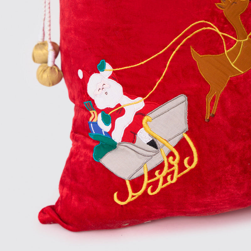 Santa In Sleigh Luxe Santa Sack