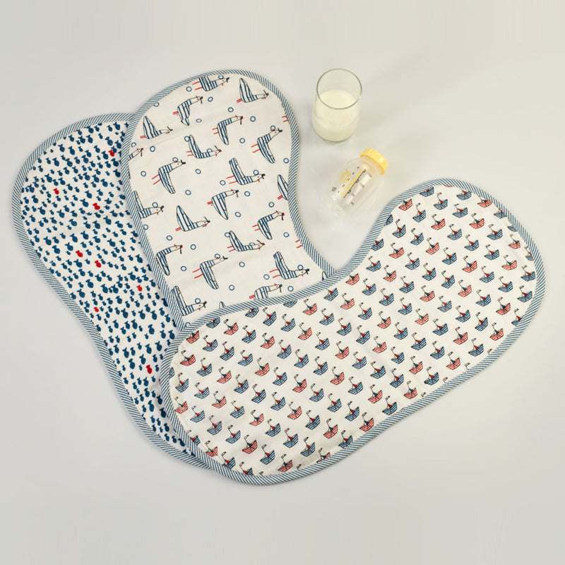 Nautical Burp Cloth & Bib Set