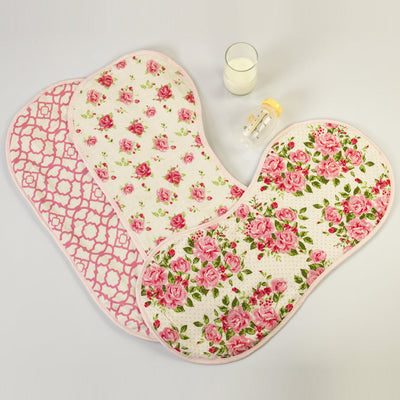 La Rose Burp Cloth & Bib Set