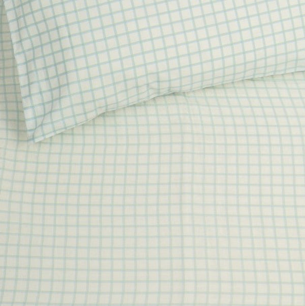 Organic Plaid Crib Sheet