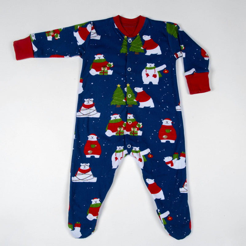 Polar Bear Long-Sleeved Onesie & Hat Gift Set