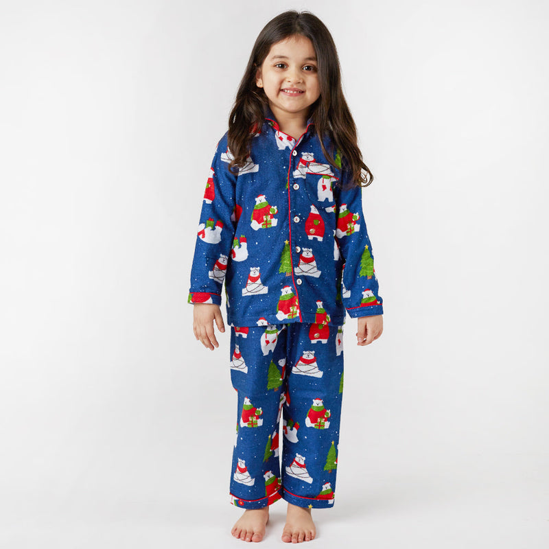 Polar Bear Pajama Set For Kids