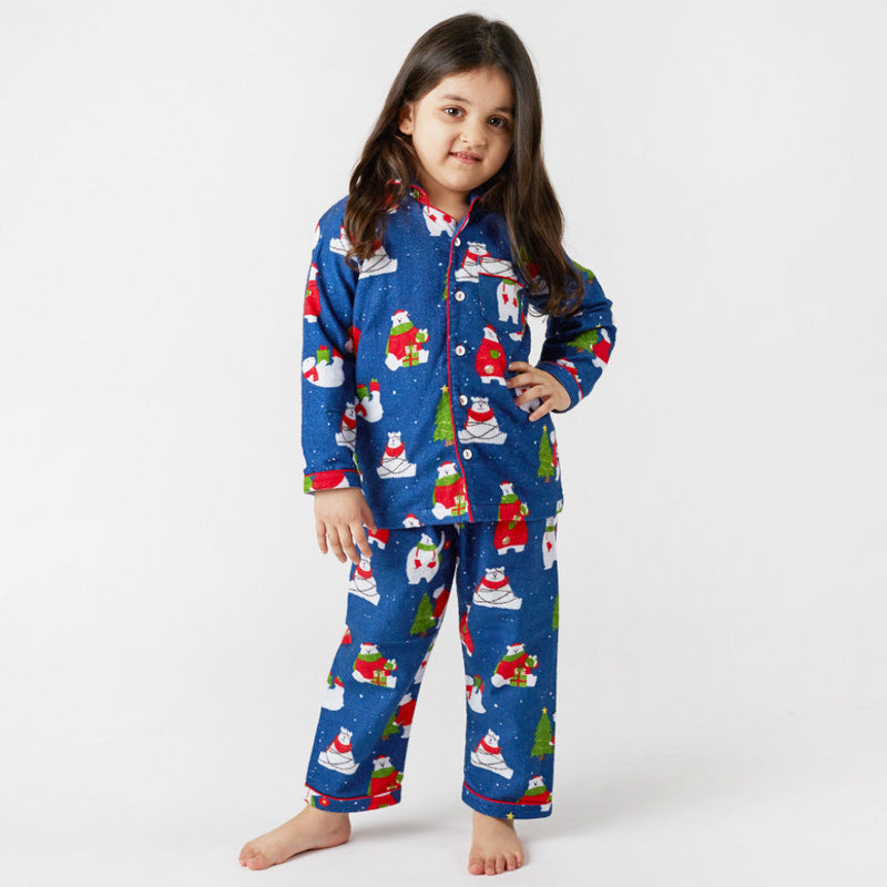 Polar Bear Pajama Set For Kids