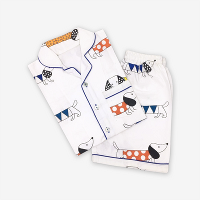 Puppy Love Shorts Set For Kids