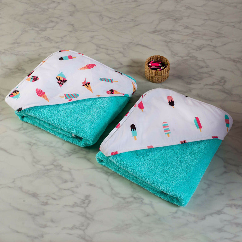 Scoops & Smiles Hooded Towel