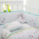 Snuggle Bunny Organic Complete  Crib Bedding Set (With Bumper)