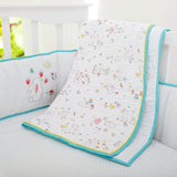 Snuggle Bunny Organic Complete  Crib Bedding Set (With Bumper)