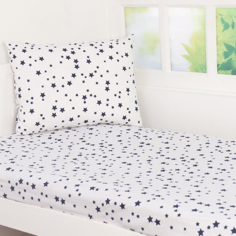 Starburst Sheet Set (White Blue)