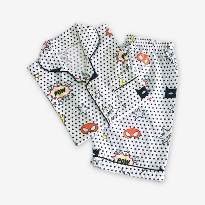 Organic Superhero Shorts Set For Kids