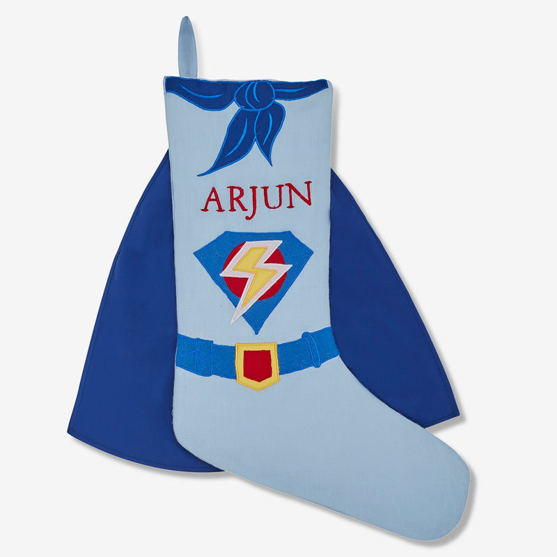 Superhero Linen Stocking